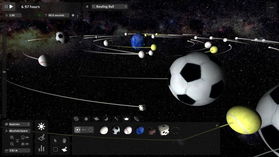 Screenshot from Universe Sandbox Legacy