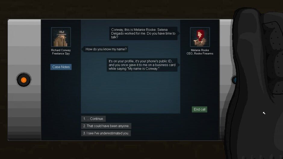 Screenshot from Gunpoint