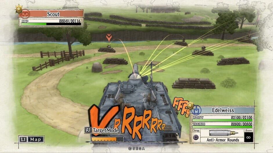 Screenshot from Valkyria Chronicles Remastered