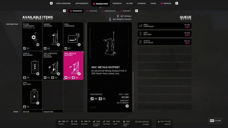 Screenshot from The Alters