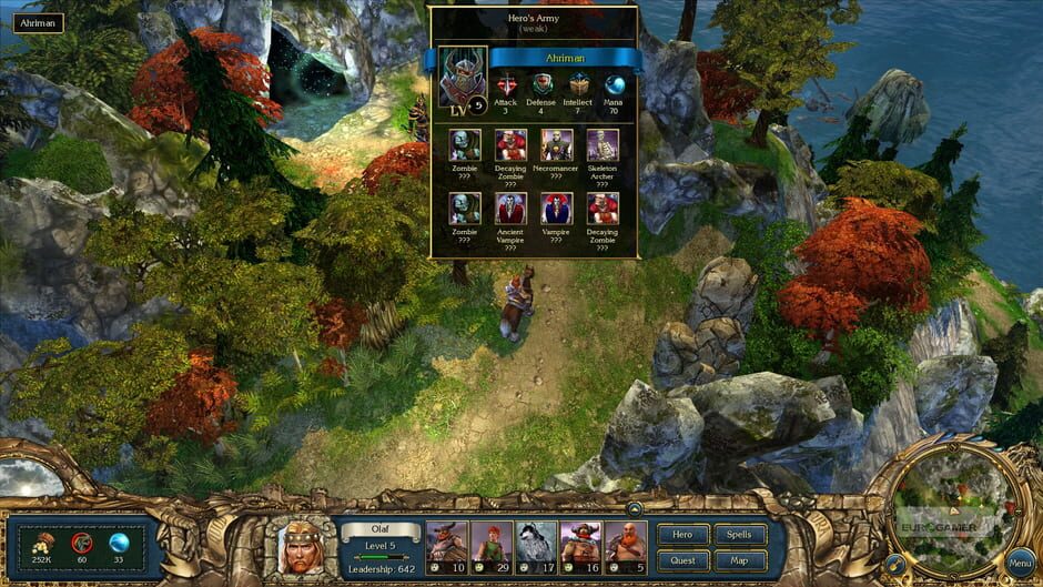 Screenshot from King's Bounty: Warriors of the North