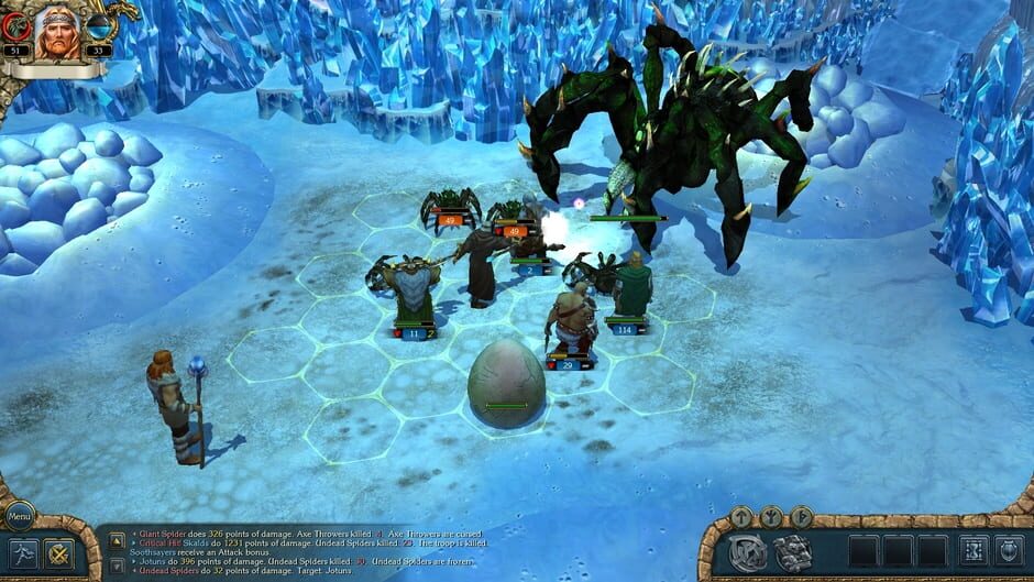Screenshot from King's Bounty: Warriors of the North