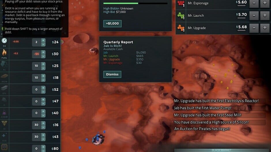 Screenshot from Offworld Trading Company