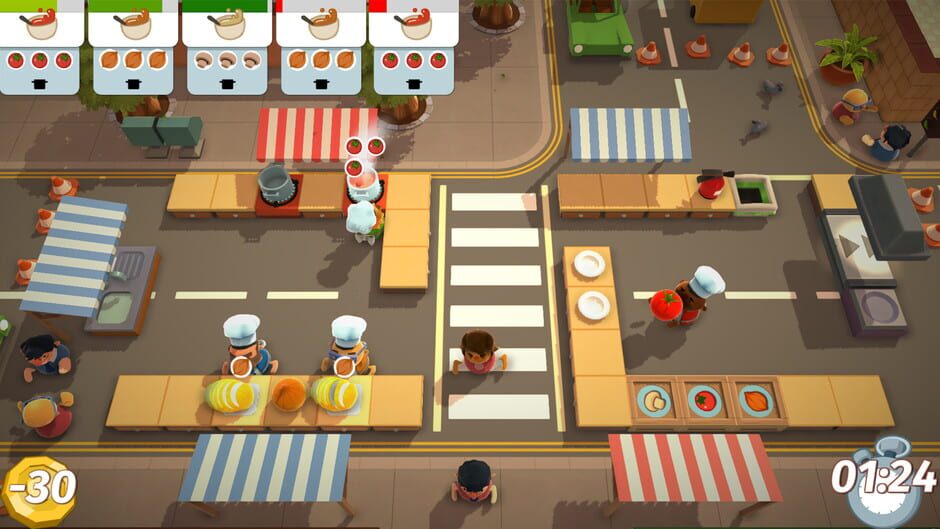 Screenshot from Overcooked!