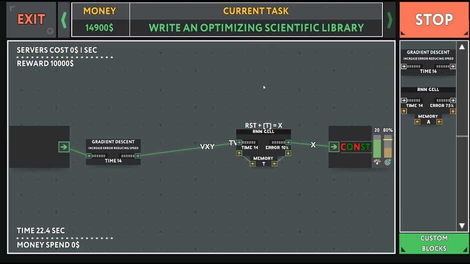 Screenshot from while True: learn()