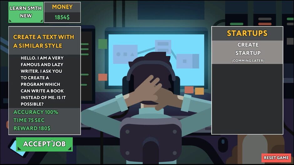 Screenshot from while True: learn()