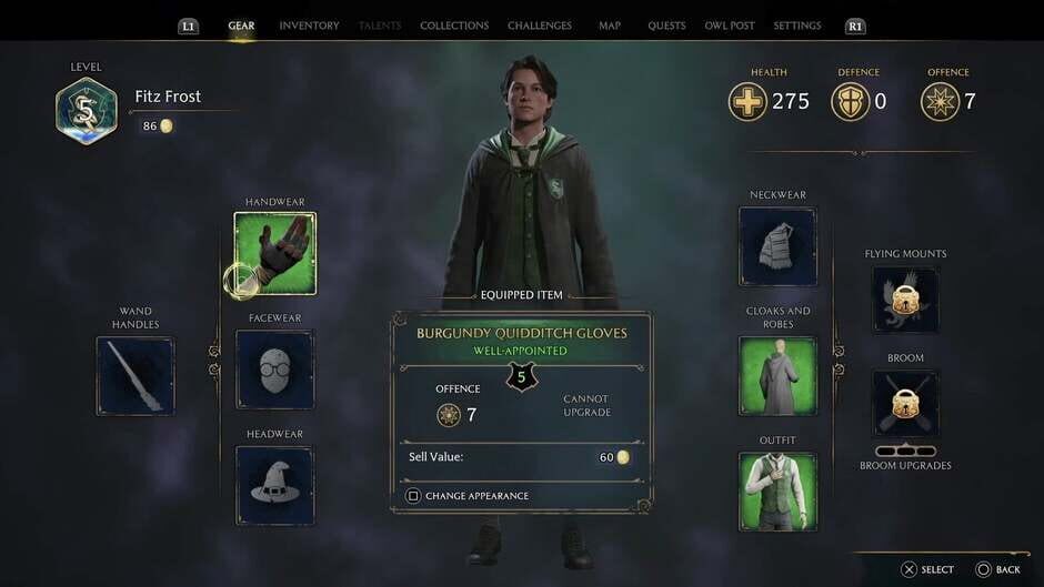 Screenshot from Hogwarts Legacy