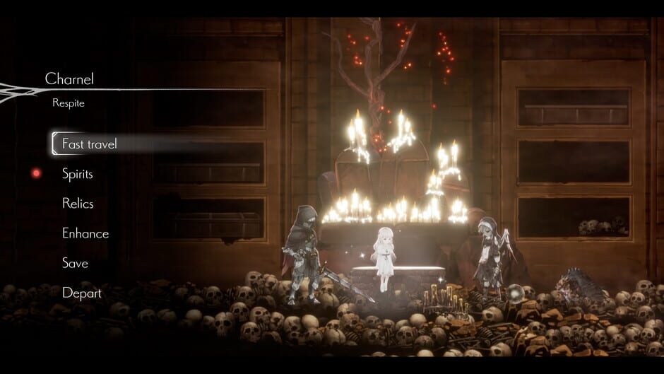 Screenshot from Ender Lilies: Quietus of the Knights