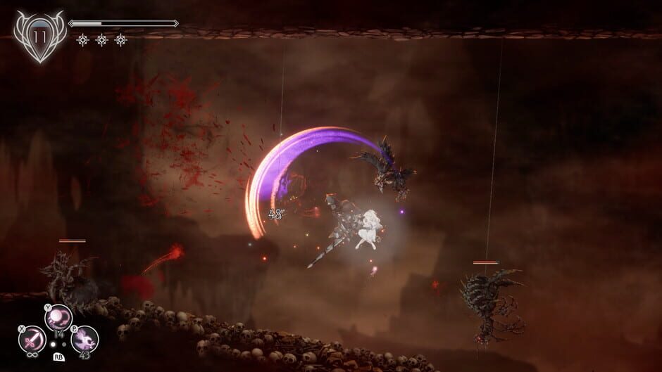 Screenshot from Ender Lilies: Quietus of the Knights
