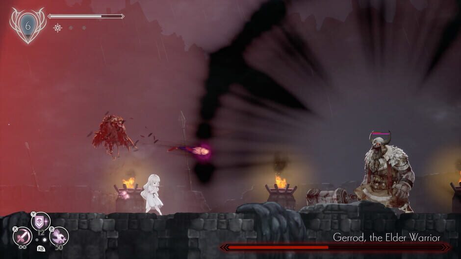 Screenshot from Ender Lilies: Quietus of the Knights