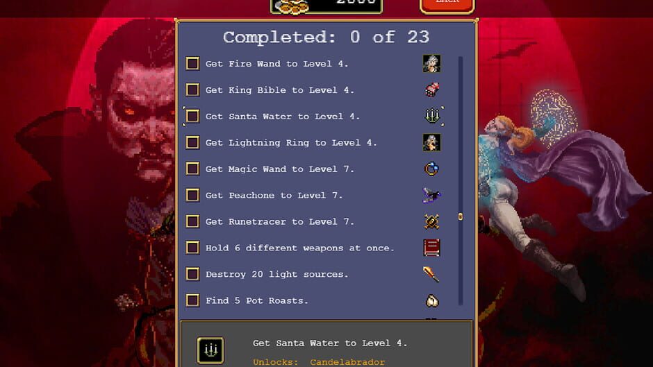 Screenshot from Vampire Survivors