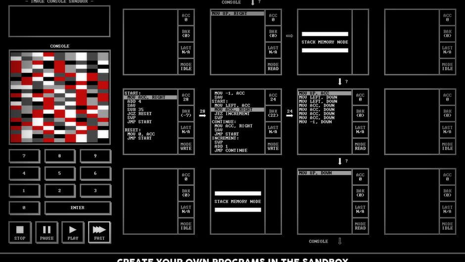 Screenshot from TIS-100