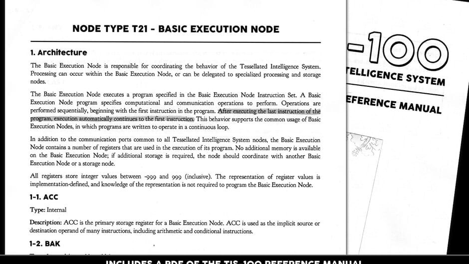 Screenshot from TIS-100