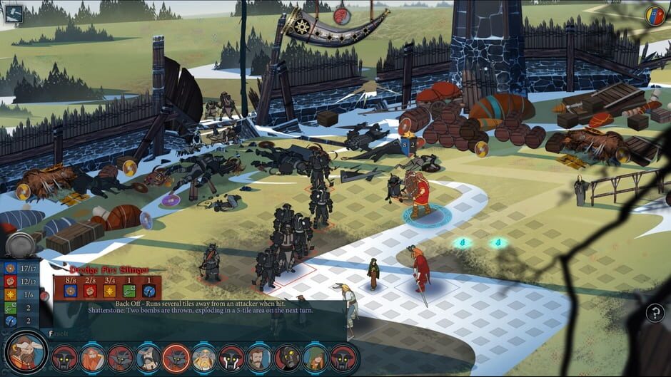 Screenshot from The Banner Saga 2