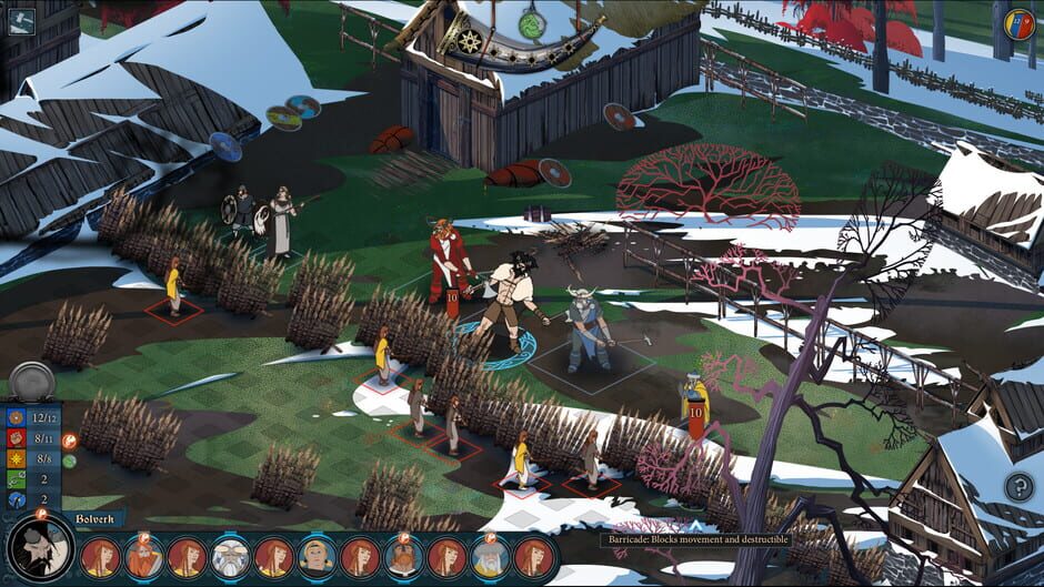 Screenshot from The Banner Saga 2