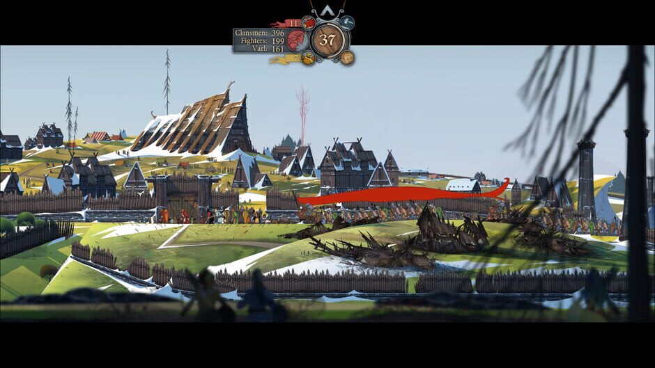 Screenshot from The Banner Saga 2