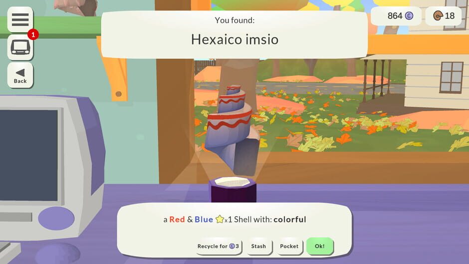 Screenshot from Fossil Corner