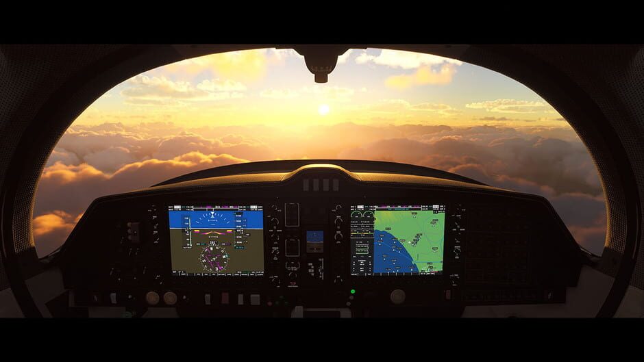 Screenshot from Microsoft Flight Simulator