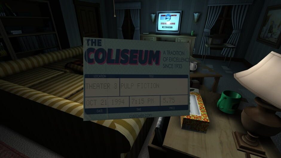 Screenshot from Gone Home