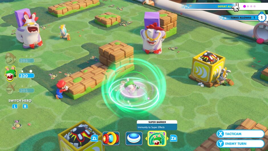Screenshot from Mario + Rabbids Kingdom Battle