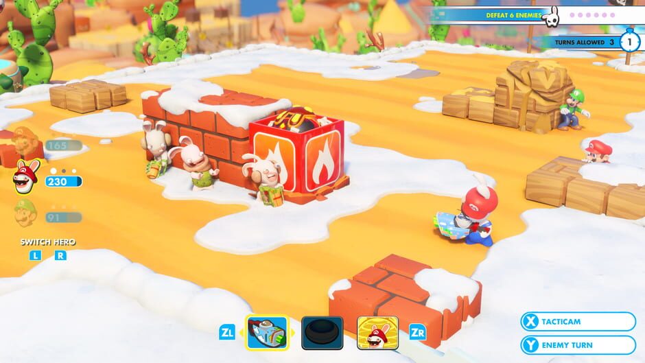Screenshot from Mario + Rabbids Kingdom Battle