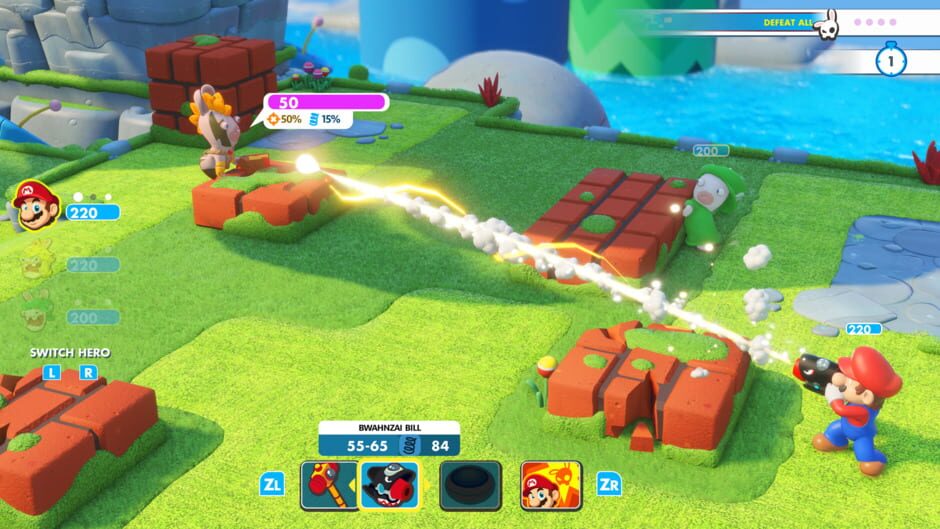 Screenshot from Mario + Rabbids Kingdom Battle