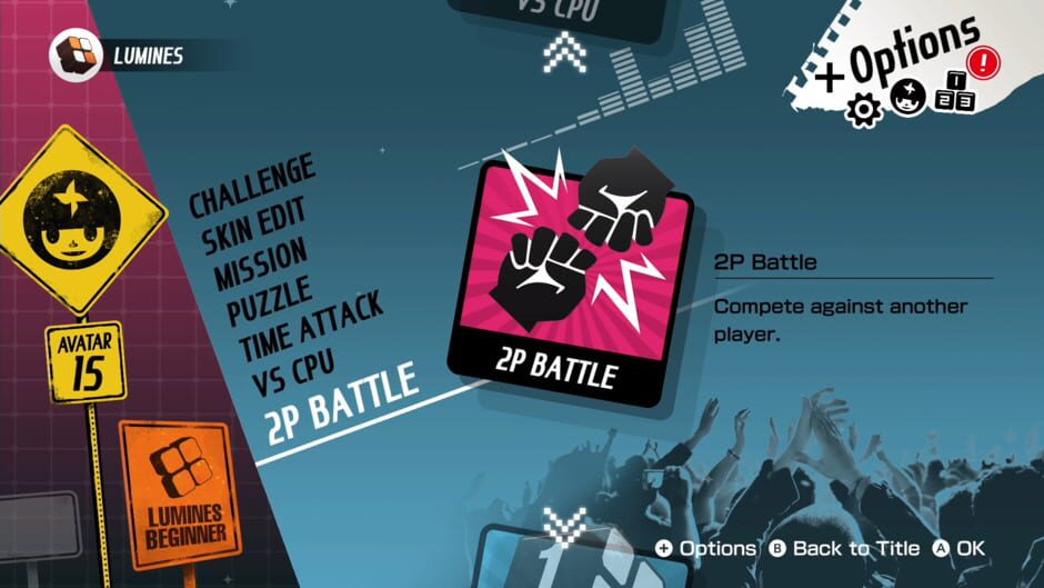 Screenshot from Lumines Remastered