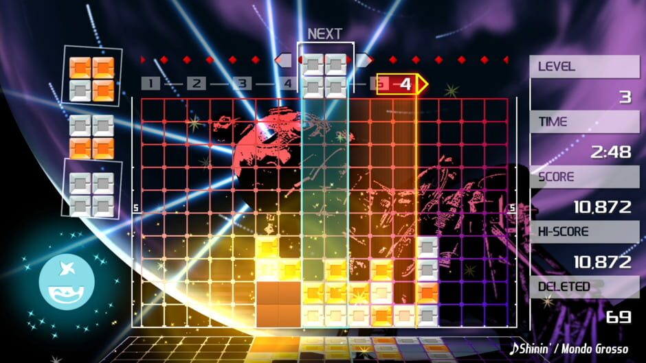 Screenshot from Lumines Remastered