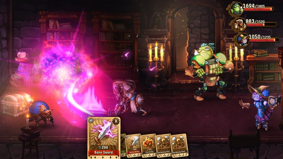 Screenshot from SteamWorld Quest: Hand of Gilgamech