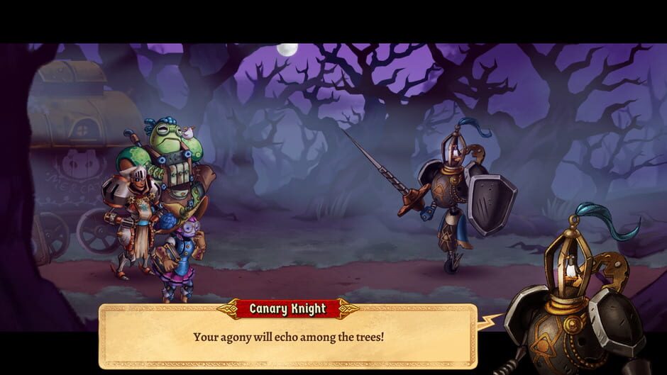 Screenshot from SteamWorld Quest: Hand of Gilgamech