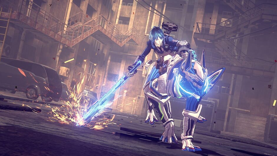 Screenshot from Astral Chain