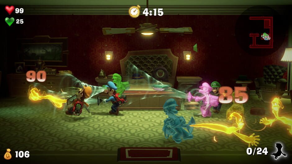 Screenshot from Luigi's Mansion 3