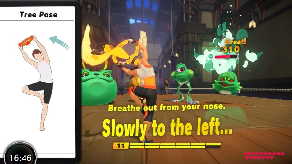 Screenshot from Ring Fit Adventure