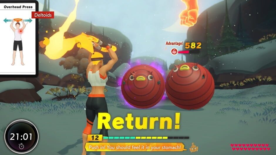 Screenshot from Ring Fit Adventure