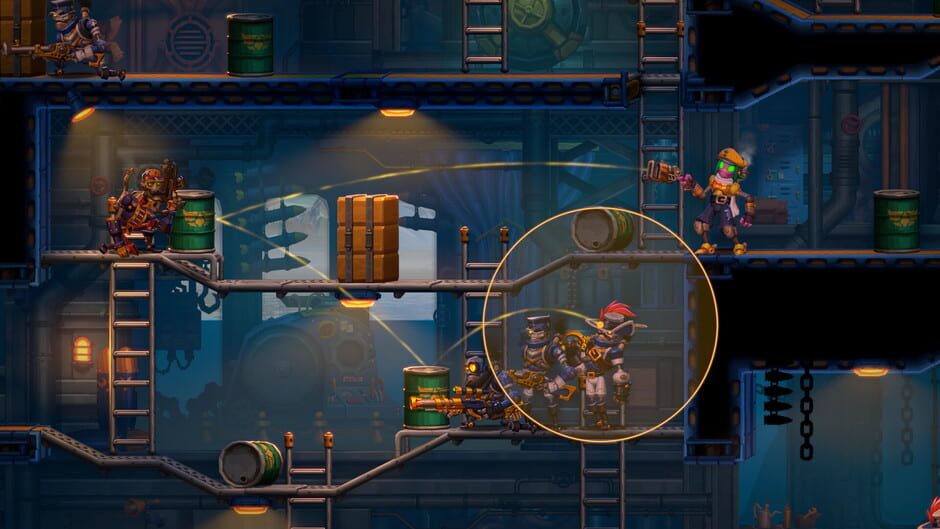 Screenshot from SteamWorld Heist II