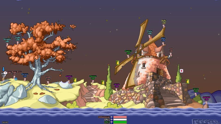 Screenshot from Worms 2