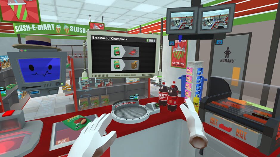 Screenshot from Job Simulator: The 2050 Archives