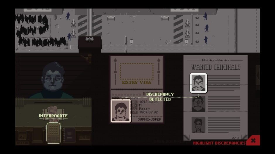 Screenshot from Papers, Please