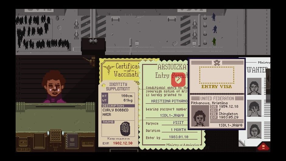 Screenshot from Papers, Please