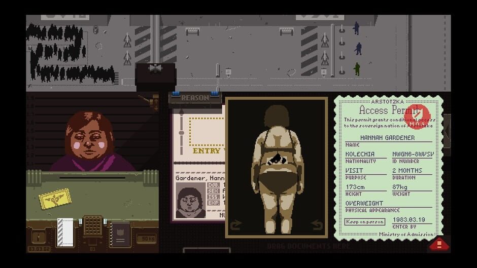 Screenshot from Papers, Please