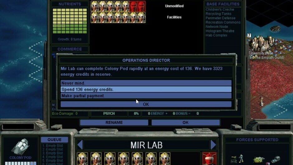 Screenshot from Sid Meier's Alpha Centauri Planetary Pack