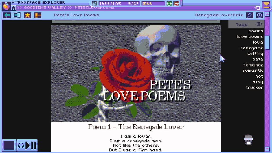 Screenshot from Hypnospace Outlaw