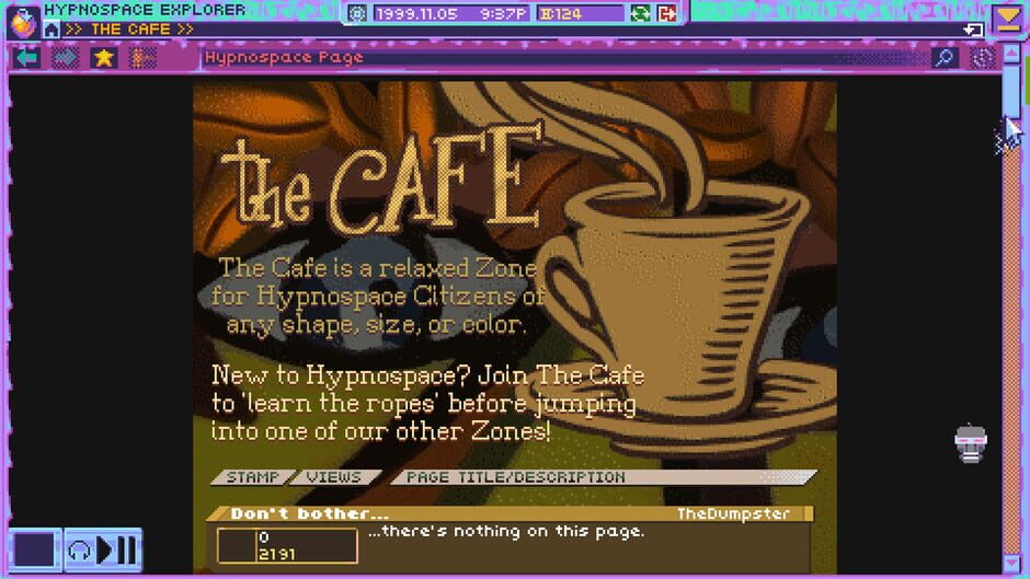 Screenshot from Hypnospace Outlaw
