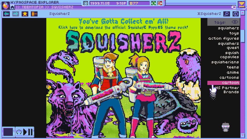 Screenshot from Hypnospace Outlaw