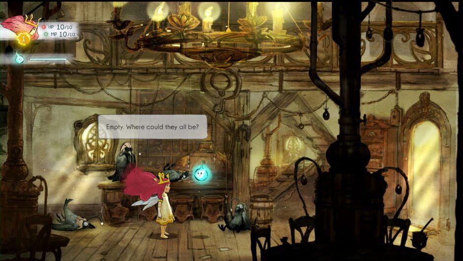 Screenshot from Child of Light