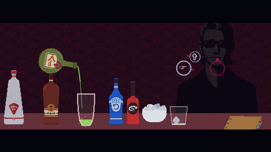 Screenshot from The Red Strings Club