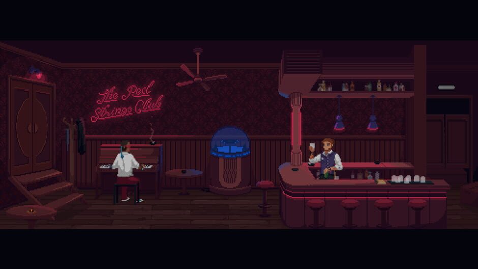 Screenshot from The Red Strings Club