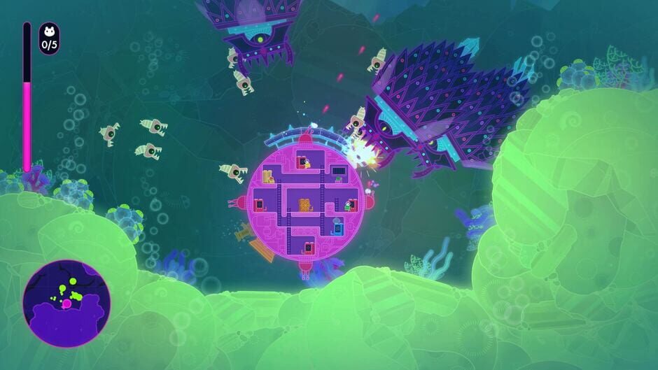 Screenshot from Lovers in a Dangerous Spacetime