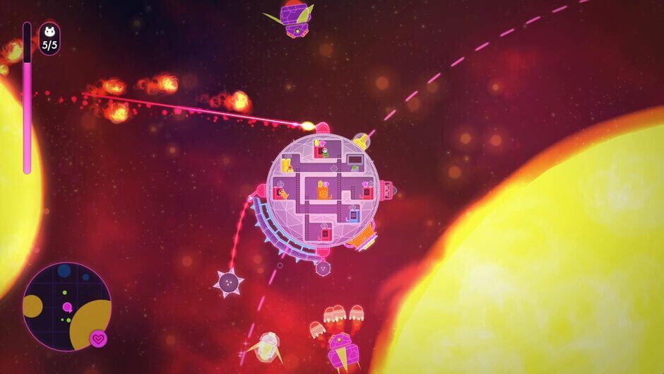 Screenshot from Lovers in a Dangerous Spacetime