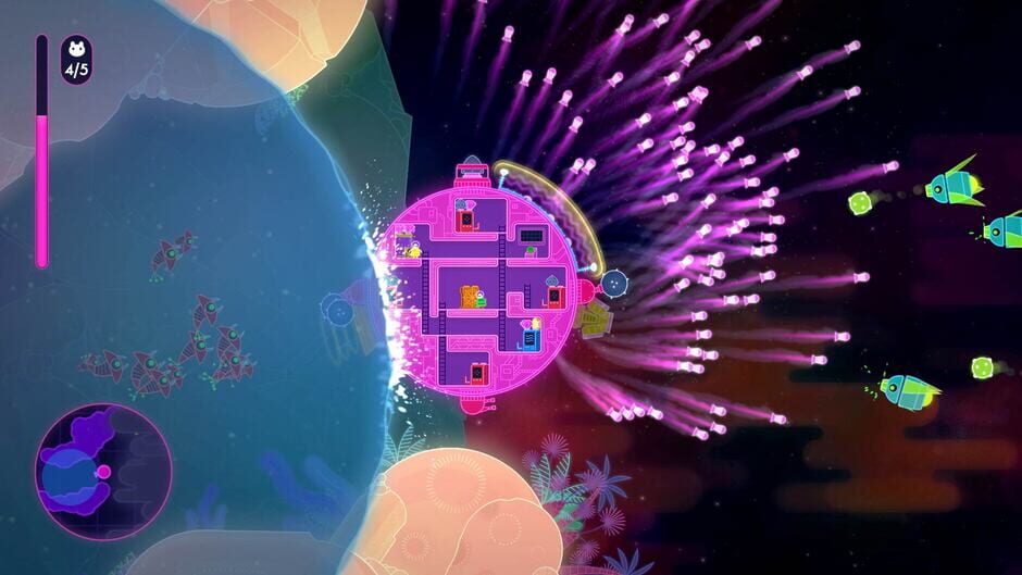 Screenshot from Lovers in a Dangerous Spacetime